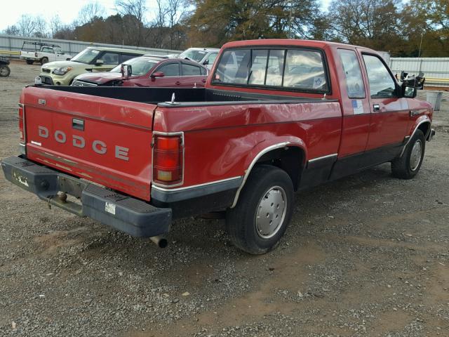 1B7GL23X0LS632743 - 1990 DODGE DAKOTA RED photo 4