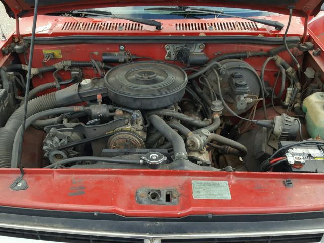 1B7GL23X0LS632743 - 1990 DODGE DAKOTA RED photo 7