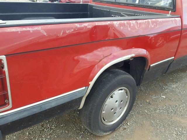 1B7GL23X0LS632743 - 1990 DODGE DAKOTA RED photo 9