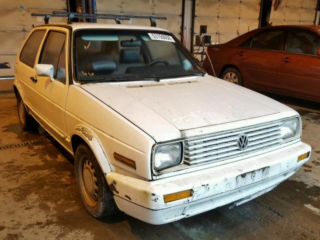 1VWAG017XGV042035 - 1986 VOLKSWAGEN GOLF WHITE photo 1