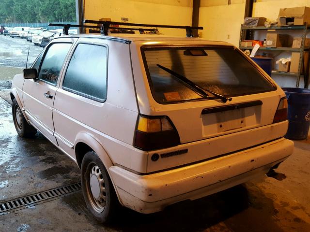 1VWAG017XGV042035 - 1986 VOLKSWAGEN GOLF WHITE photo 3