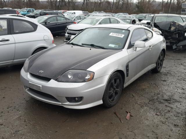 KMHHM65D26U226401 - 2006 HYUNDAI TIBURON GS SILVER photo 2