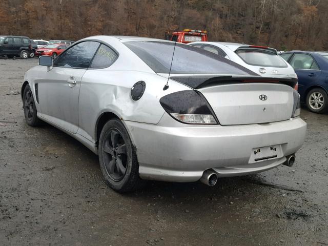 KMHHM65D26U226401 - 2006 HYUNDAI TIBURON GS SILVER photo 3