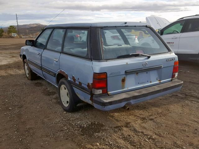 JF2AN53B9JE455239 - 1988 SUBARU GL 4WD BLUE photo 3