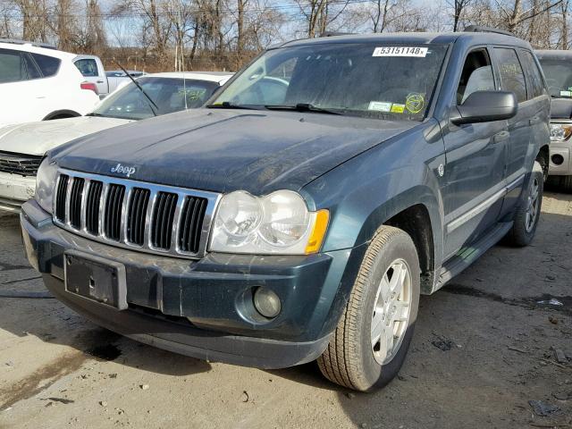 1J8HR48N35C602065 - 2005 JEEP GRAND CHER GREEN photo 2