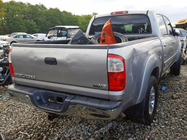 5TBET34126S518515 - 2006 TOYOTA TUNDRA DOU SILVER photo 4