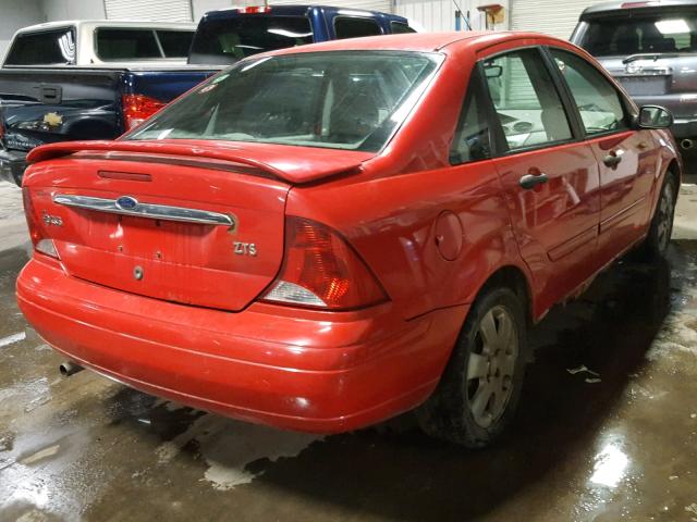 1FAFP383X2W267903 - 2002 FORD FOCUS ZTS RED photo 4