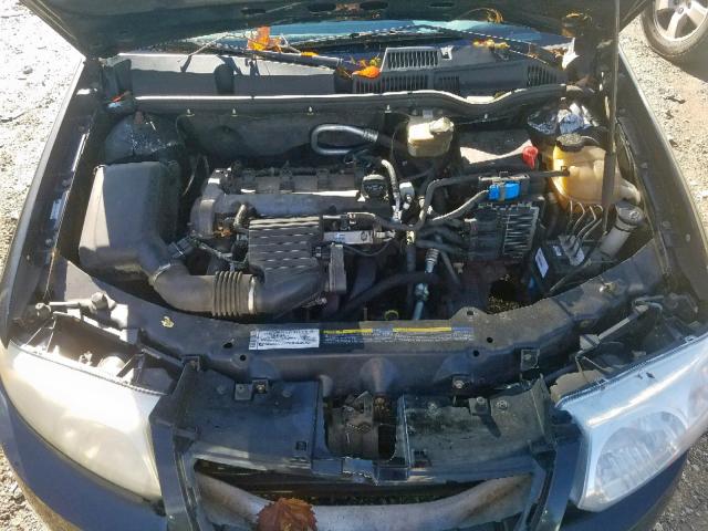 1G8AL55B17Z156762 - 2007 SATURN ION LEVEL BLACK photo 7