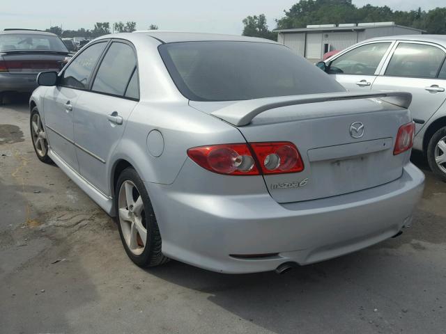 1YVFP80D135M37983 - 2003 MAZDA 6 S SILVER photo 3