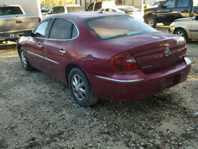 2G4WD582661214551 - 2006 BUICK LACROSSE C BURGUNDY photo 3