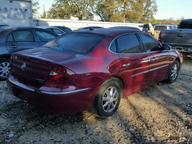 2G4WD582661214551 - 2006 BUICK LACROSSE C BURGUNDY photo 4