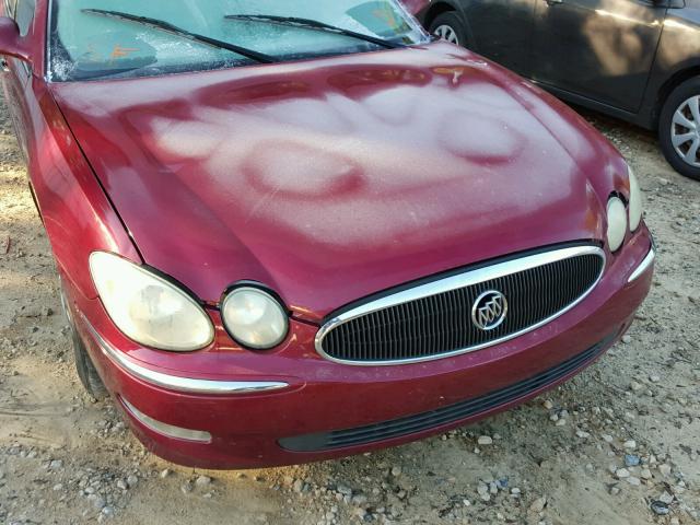 2G4WD582661214551 - 2006 BUICK LACROSSE C BURGUNDY photo 9