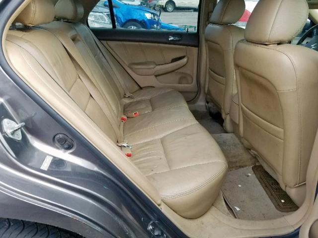 1HGCM56807A205187 - 2007 HONDA ACCORD EX GRAY photo 6