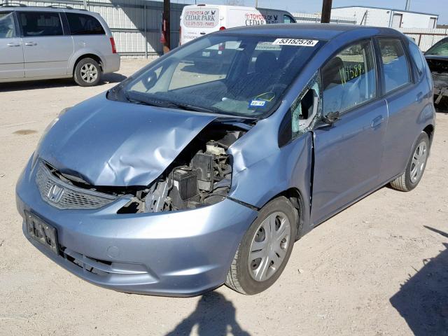 JHMGE8H34BC013377 - 2011 HONDA FIT BLUE photo 2