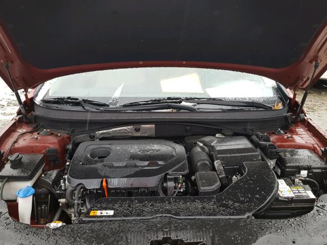 5NPE34AF3FH081059 - 2015 HYUNDAI SONATA SPO RED photo 7