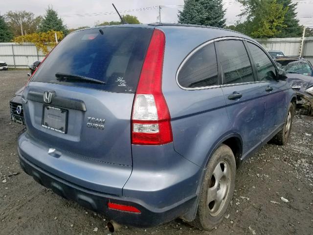 JHLRE48367C050556 - 2007 HONDA CR-V LX BLUE photo 4