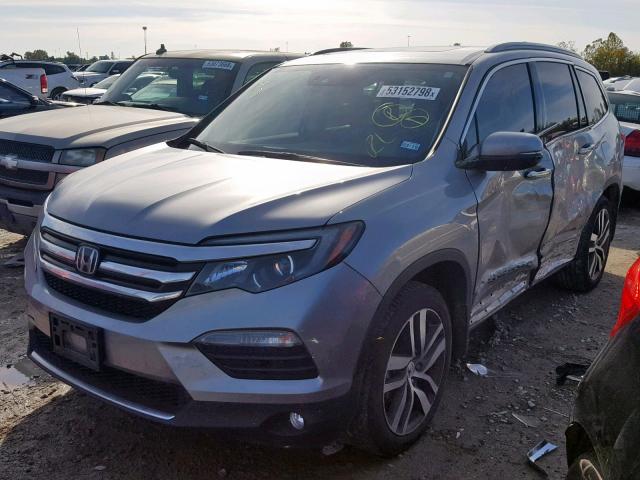 5FNYF6H02GB065646 - 2016 HONDA PILOT ELIT SILVER photo 2