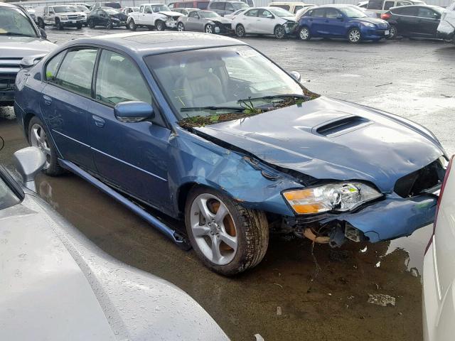 4S3BL676564216182 - 2006 SUBARU LEGACY GT BLUE photo 1