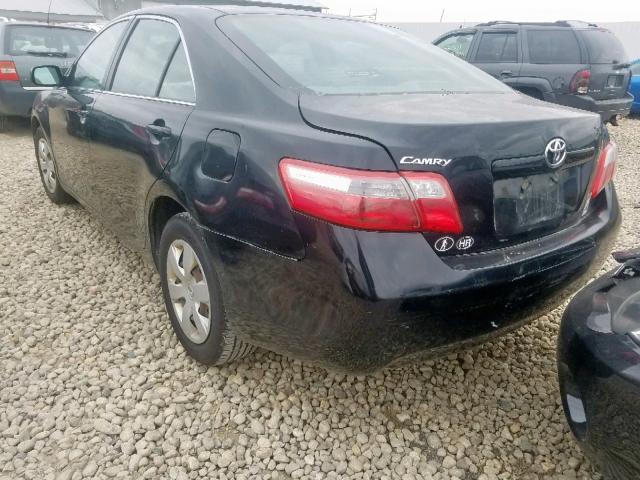 4T1BE46K48U220784 - 2008 TOYOTA CAMRY CE BLACK photo 3