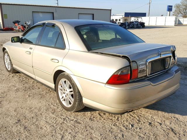 1LNHM87A94Y636584 - 2004 LINCOLN LS TAN photo 3