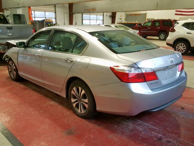 1HGCR2F36DA097772 - 2013 HONDA ACCORD LX SILVER photo 3