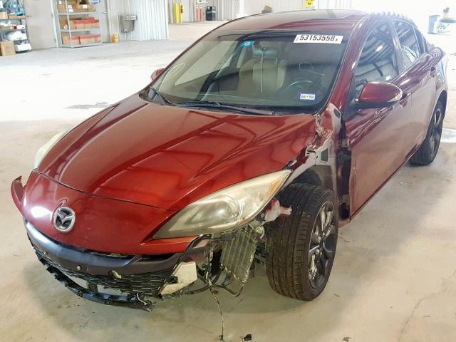 JM1BL1S52A1101843 - 2010 MAZDA 3 S MAROON photo 2