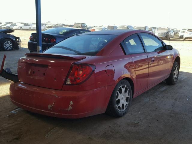 1G8AN12F35Z135497 - 2005 SATURN ION LEVEL RED photo 4