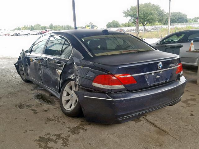 WBAHN83526DT29615 - 2006 BMW 750 LI BLUE photo 3