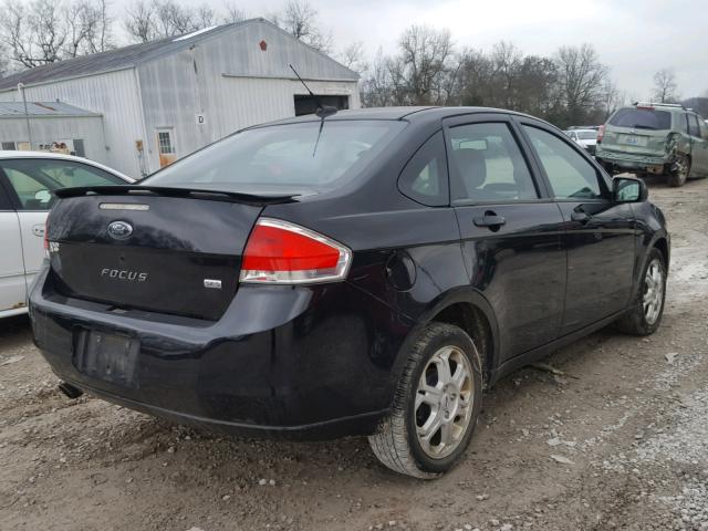 1FAHP36N99W236827 - 2009 FORD FOCUS SES BLACK photo 4