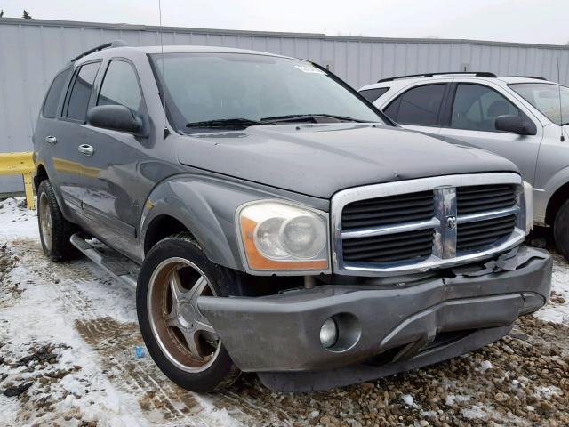 1D4HB48D75F538794 - 2005 DODGE DURANGO SL GRAY photo 1