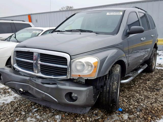 1D4HB48D75F538794 - 2005 DODGE DURANGO SL GRAY photo 2