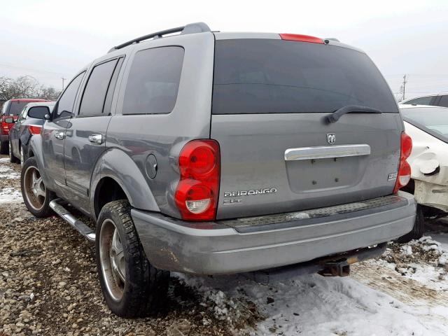 1D4HB48D75F538794 - 2005 DODGE DURANGO SL GRAY photo 3