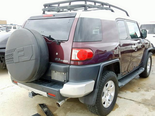 JTEBU11F270080526 - 2007 TOYOTA FJ CRUISER PURPLE photo 4