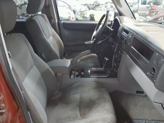 1J8HH48N76C212655 - 2006 JEEP COMMANDER RED photo 5
