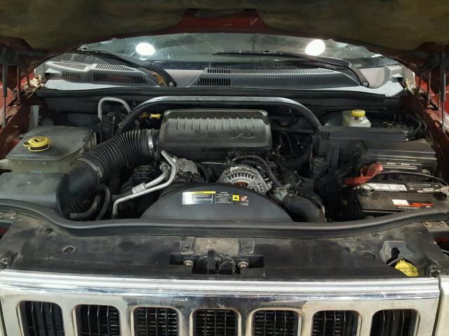 1J8HH48N76C212655 - 2006 JEEP COMMANDER RED photo 7