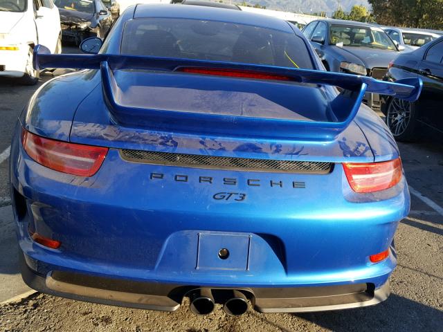 WP0AC2A90FS189198 - 2015 PORSCHE 911 GT3 BLUE photo 9