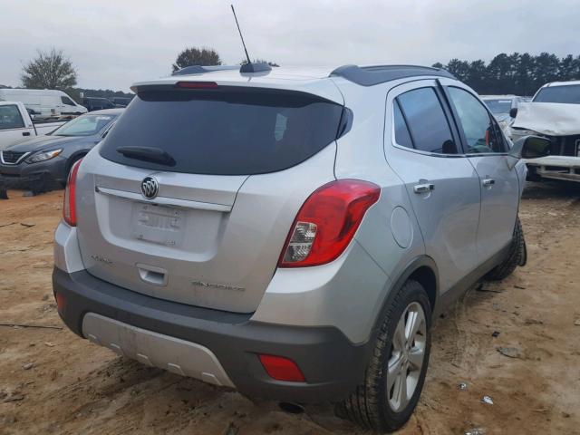 KL4CJASB9FB101205 - 2015 BUICK ENCORE SILVER photo 4