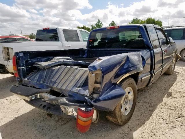 2GCEC19T9X1153006 - 1999 CHEVROLET SILVERADO BLUE photo 4