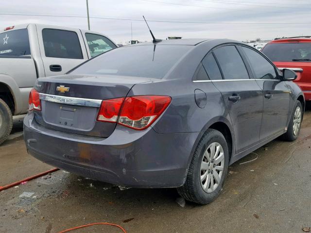 1G1PC5SH0B7126612 - 2011 CHEVROLET CRUZE LS GRAY photo 4