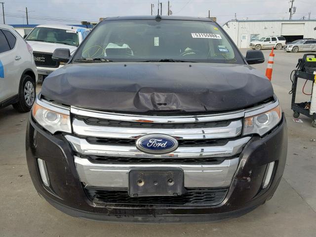 2FMDK3KC0DBB43843 - 2013 FORD EDGE LIMIT BLACK photo 9