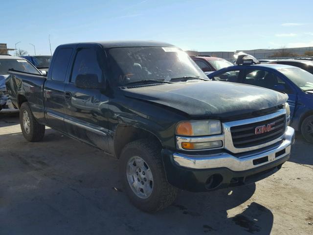 2GTEK19T841322933 - 2004 GMC NEW SIERRA GREEN photo 1