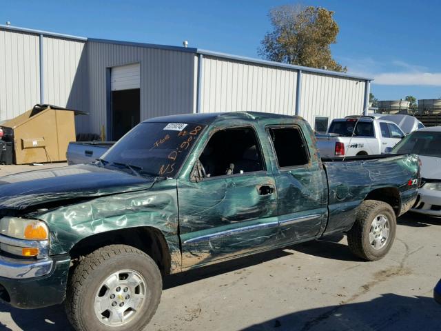 2GTEK19T841322933 - 2004 GMC NEW SIERRA GREEN photo 9