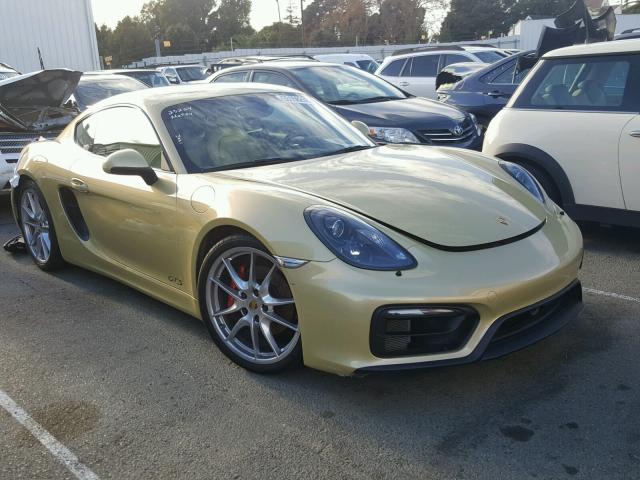 WP0AB2A86GK185233 - 2016 PORSCHE CAYMAN S GOLD photo 1