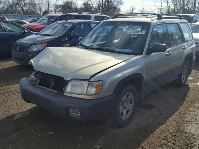 JF1SF63562H723329 - 2002 SUBARU FORESTER L GREEN photo 2