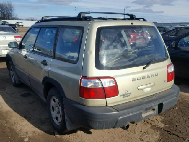 JF1SF63562H723329 - 2002 SUBARU FORESTER L GREEN photo 3