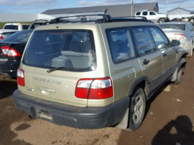 JF1SF63562H723329 - 2002 SUBARU FORESTER L GREEN photo 4