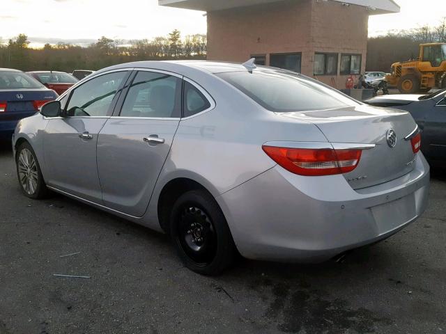 1G4PR5SK5D4247167 - 2013 BUICK VERANO CON SILVER photo 3