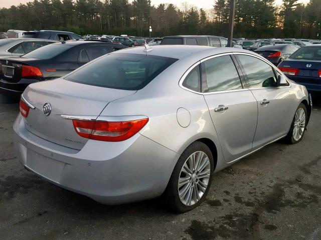 1G4PR5SK5D4247167 - 2013 BUICK VERANO CON SILVER photo 4