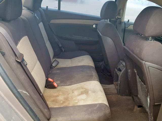 1G1ZG57B28F194314 - 2008 CHEVROLET MALIBU LS TAN photo 6