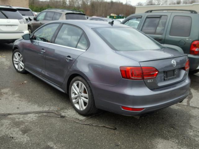 3VW4T7AJ5EM350444 - 2014 VOLKSWAGEN JETTA GLI GRAY photo 3